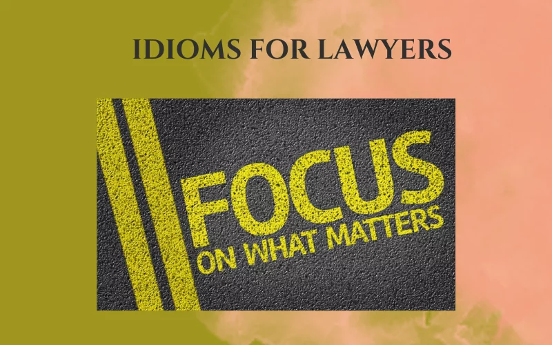 Idioms for legal professionals